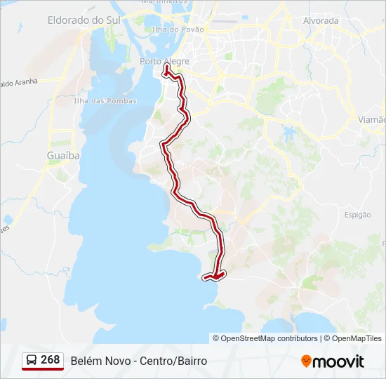 268 Bus Line Map