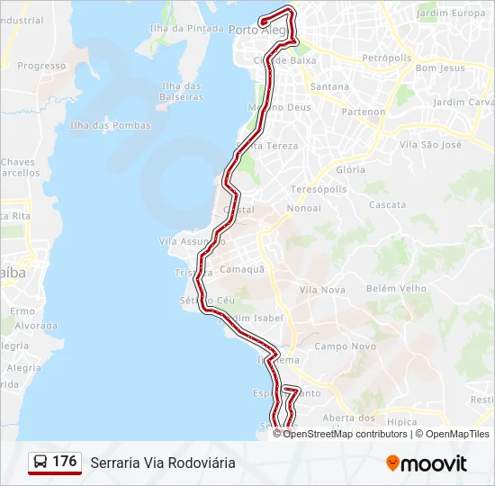 176 Bus Line Map