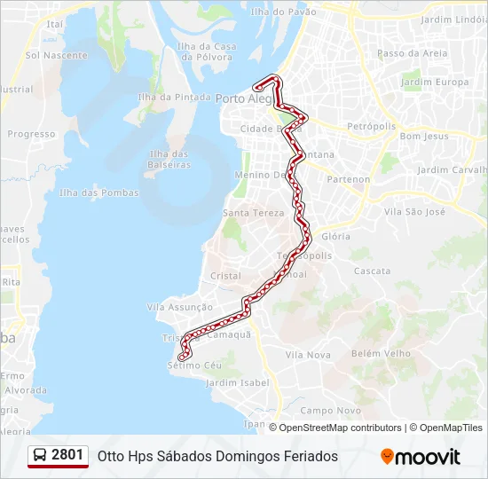 2801 Bus Line Map