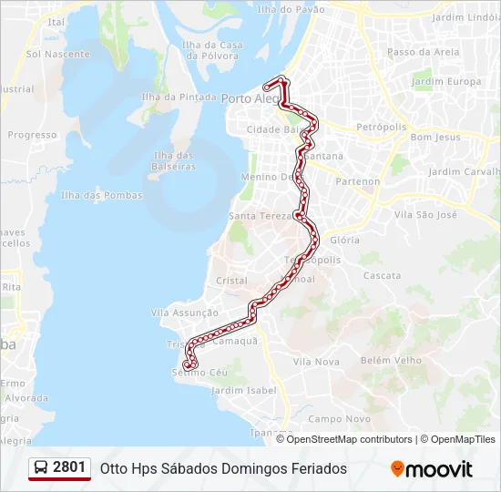 2801 Bus Line Map