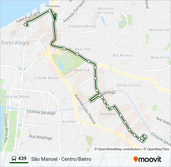 439 Bus Line Map