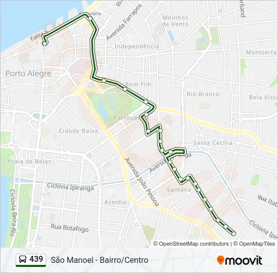 439 Bus Line Map