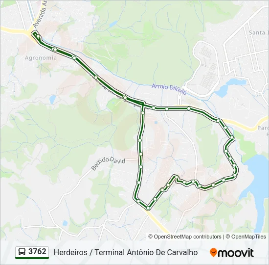 3762 Bus Line Map