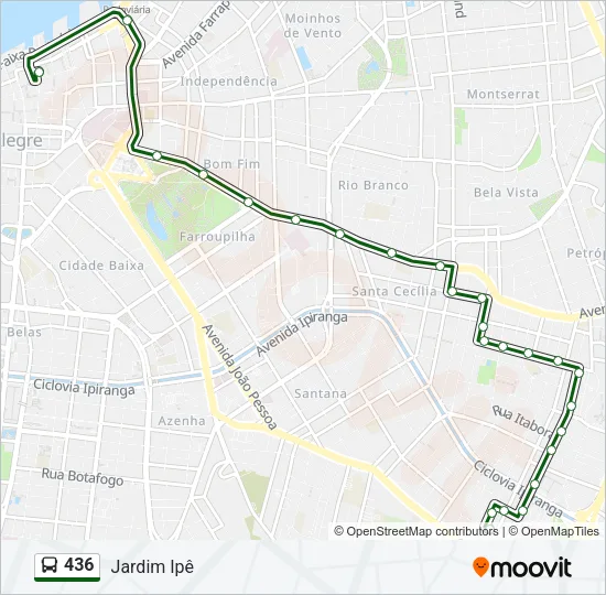 436 Bus Line Map
