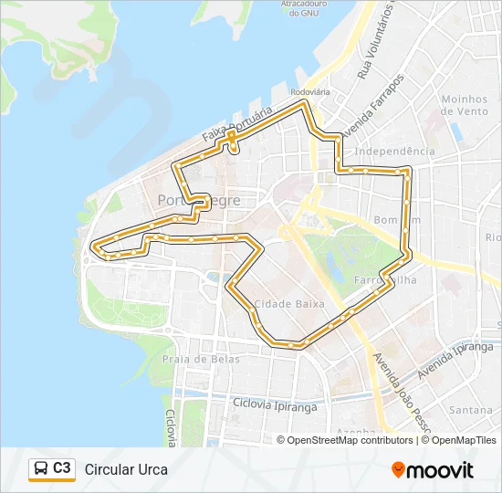 C3 Bus Line Map