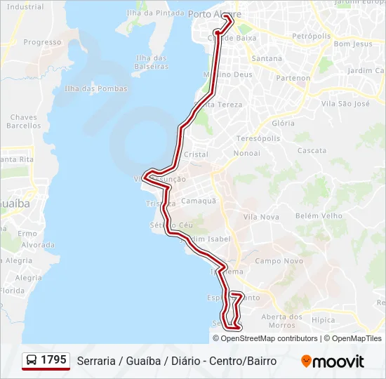 1795 Bus Line Map