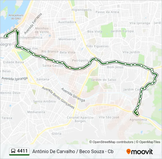 4411 Bus Line Map