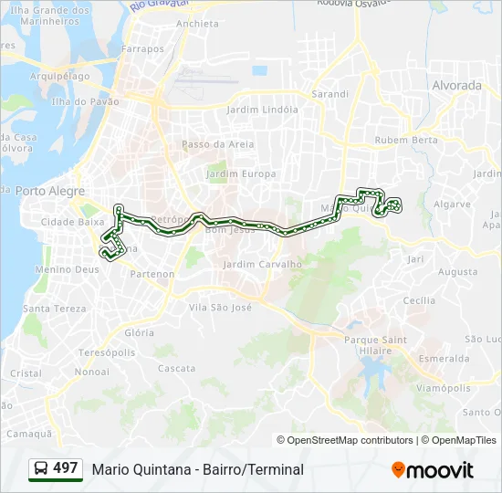 497 Bus Line Map