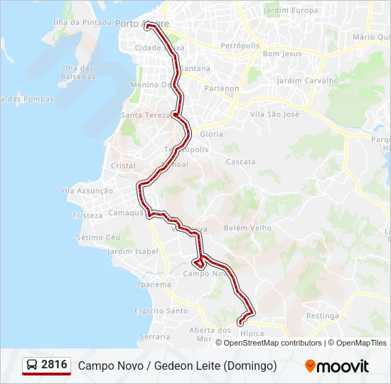 2816 Bus Line Map