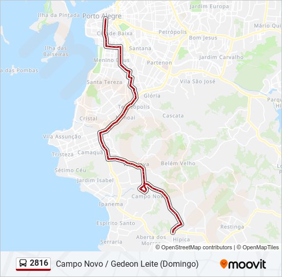 Mapa de 2816 de autobús