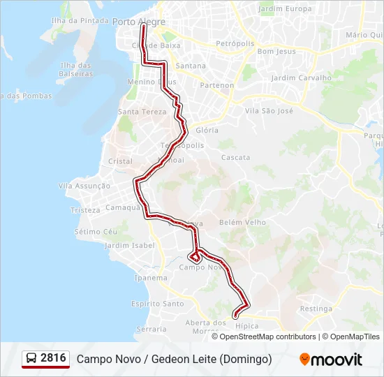 2816 Bus Line Map