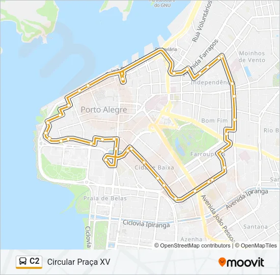 C2 Bus Line Map