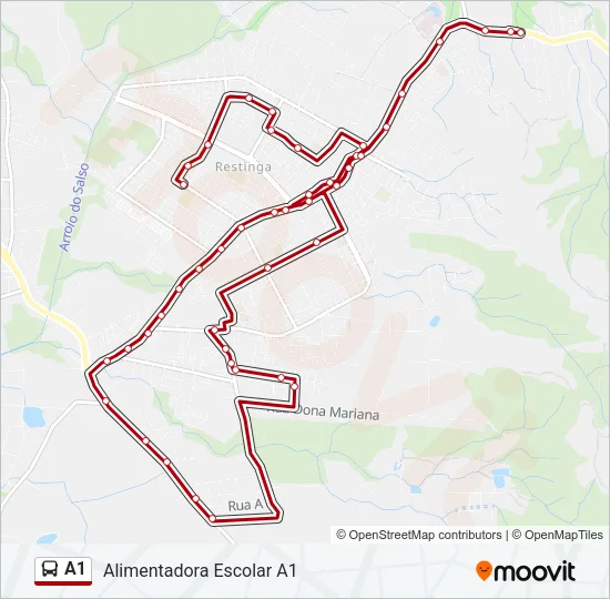 A1 Bus Line Map