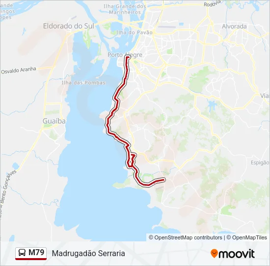 M79 Bus Line Map