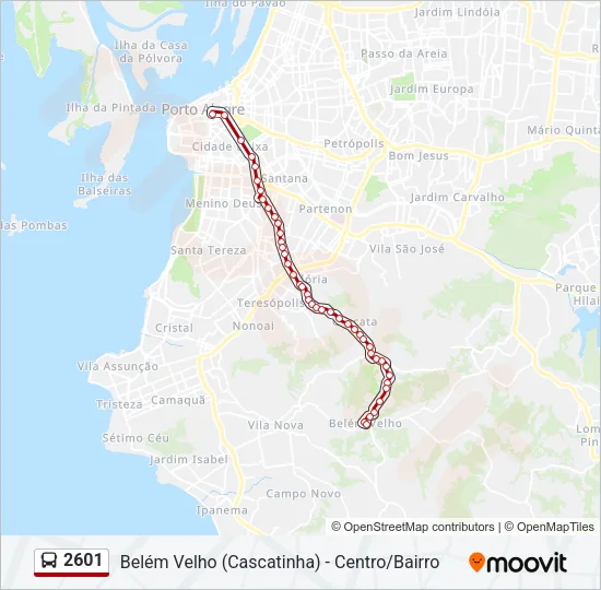2601 Bus Line Map