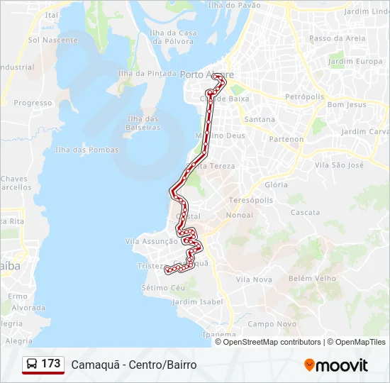 173 Bus Line Map