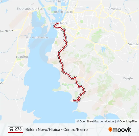 273 Bus Line Map