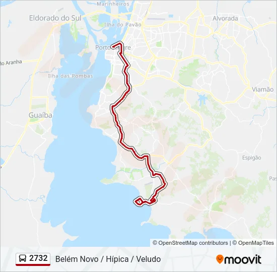 2732 Bus Line Map