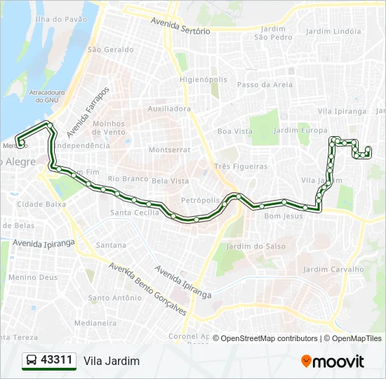 43311 Bus Line Map