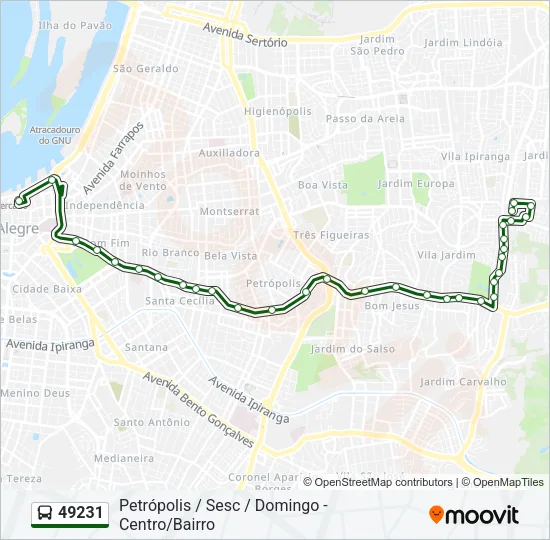 49231 Bus Line Map