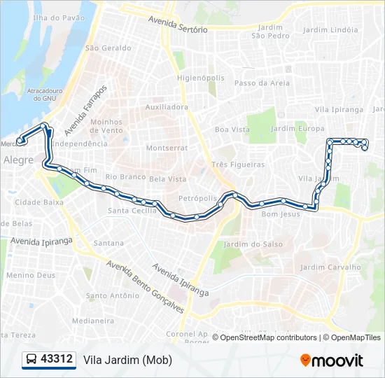 43312 Bus Line Map