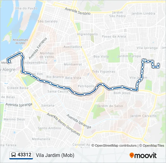 43312 Bus Line Map
