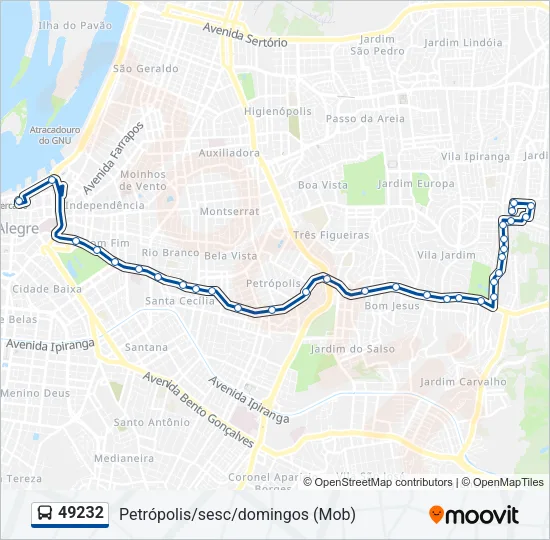 49232 Bus Line Map