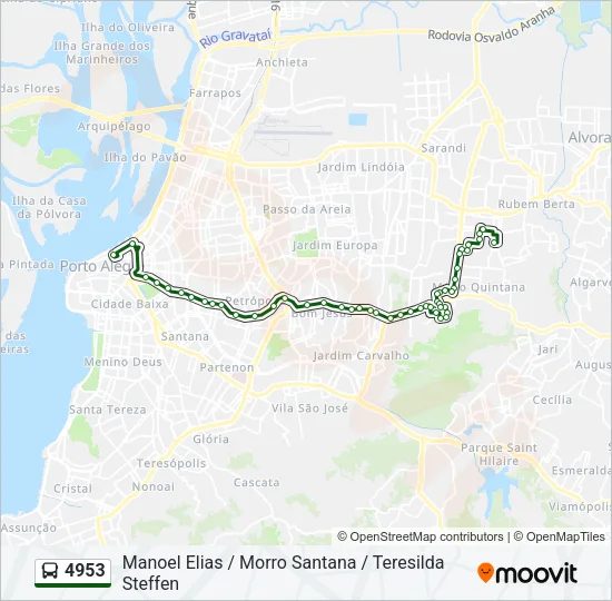4953 Bus Line Map