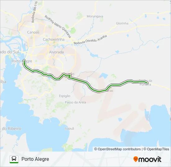 2426 REI DO PEIXE / PORTO ALEGRE Bus Line Map