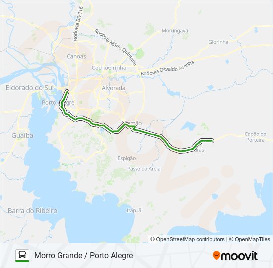 2751 MORRO GRANDE / PORTO ALEGRE bus Line Map