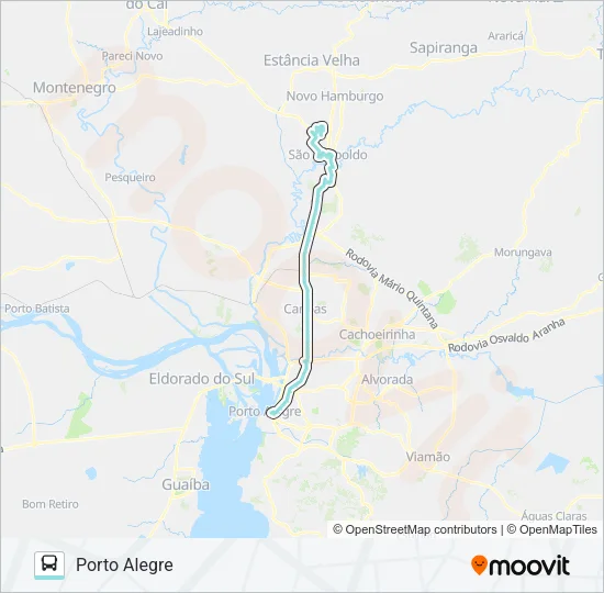 N400 ITAPEMA VIA CAMPINA / PORTO ALEGRE Bus Line Map