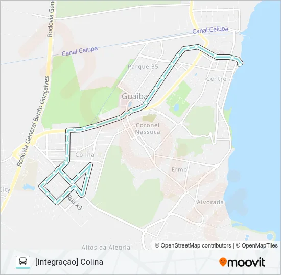 A131A CATAMARÃ / COLINA Bus Line Map