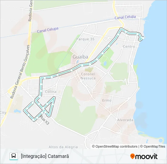 A131A CATAMARÃ / COLINA Bus Line Map