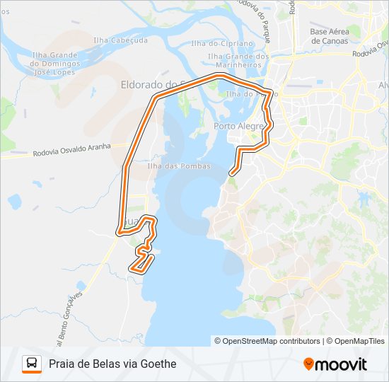 Mapa da linha L151 FLORIDA - EXECUTIVO de ônibus