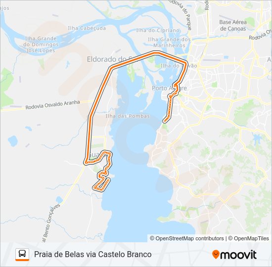 Mapa da linha L151 FLORIDA - EXECUTIVO de ônibus