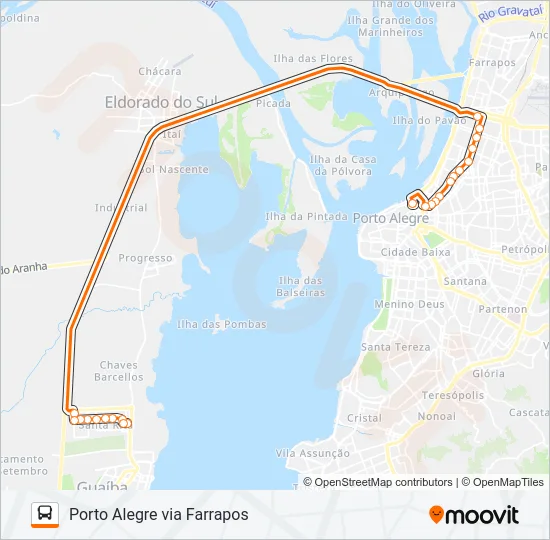 L121C SANTA RITA - EXECUTIVO Bus Line Map