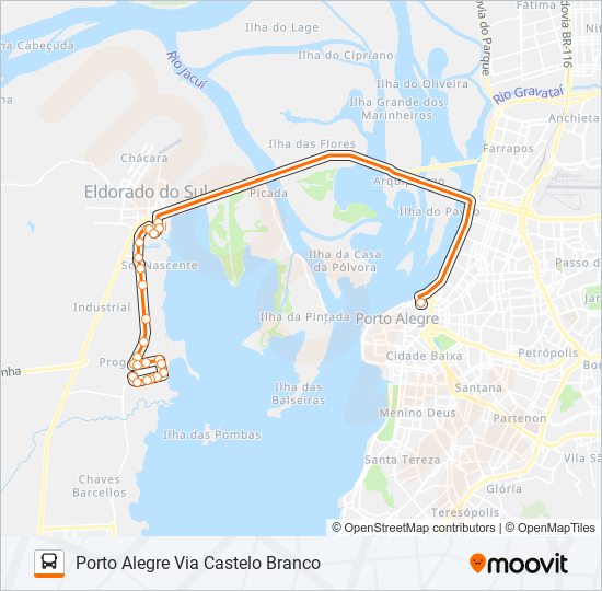 Mapa de L500C SANS SOUCI - EXECUTIVO de autobús