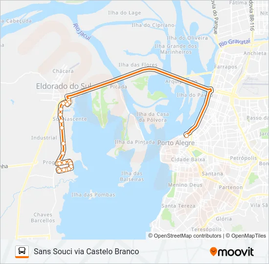 L500C SANS SOUCI - EXECUTIVO Bus Line Map