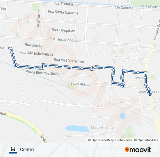 5003 VILA CERNE Bus Line Map