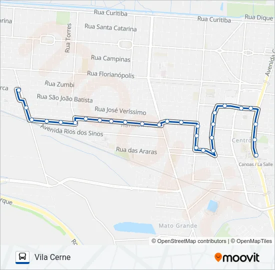5003 VILA CERNE Bus Line Map
