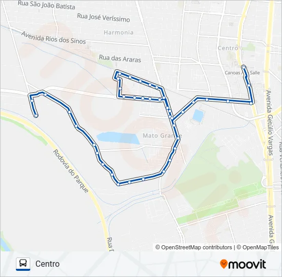 5203 MATO GRANDE Bus Line Map