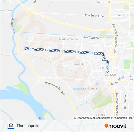 5001 FLORIANÓPOLIS Bus Line Map