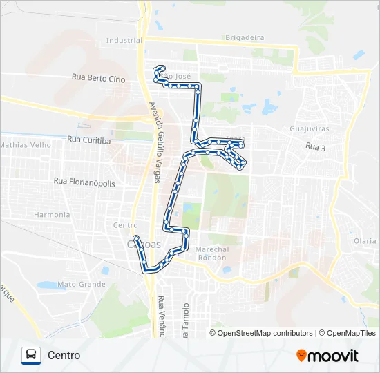 5103 IGARA / ULBRA Bus Line Map
