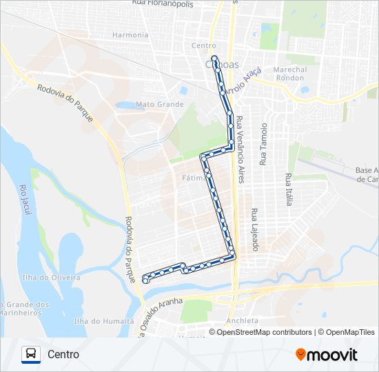 5200 RIO BRANCO - CAIRÚ bus Line Map