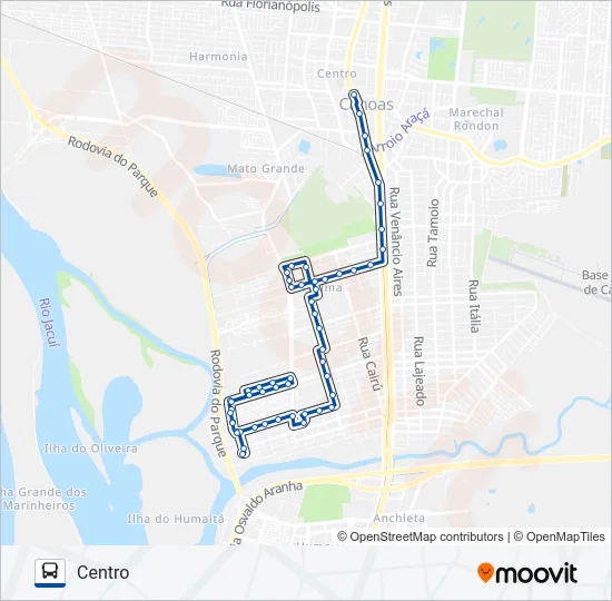 5217 RIO BRANCO / FÁTIMA Bus Line Map