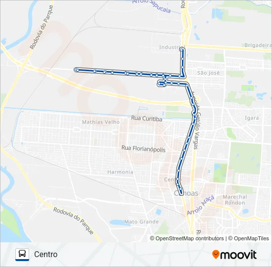 5025 MORART VIA TRANSPAULO Bus Line Map