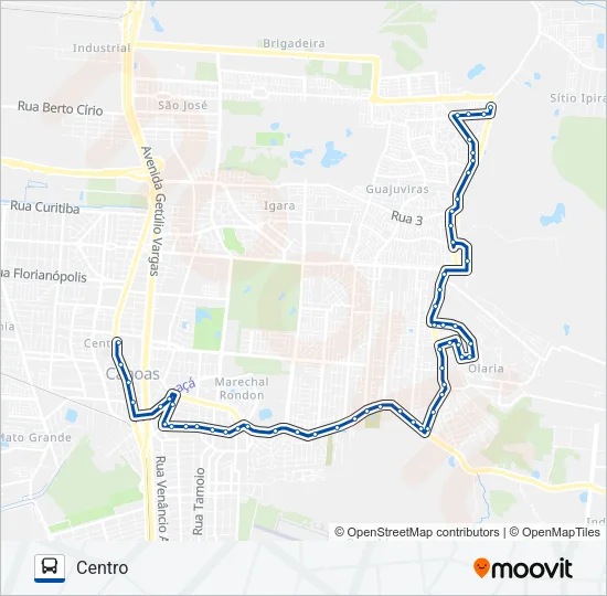 5121 L5 / SÃO JOÃO VIA PCI Bus Line Map