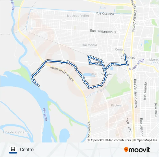 5205 PAQUETÁ / MATO GRANDE Bus Line Map