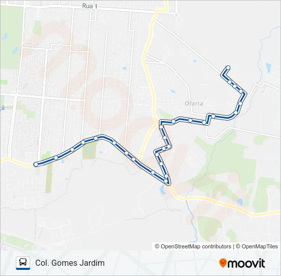 5137 L1 / COL. GOMES JARDIM Bus Line Map
