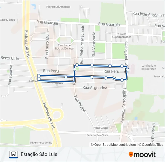 5120 ESTAÇÃO SÃO LUIS / ULBRA Bus Line Map